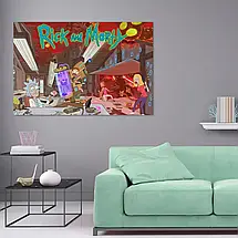 Плакат "Лабораторія Ріка, Rick and Morty", 40×60см, фото 2