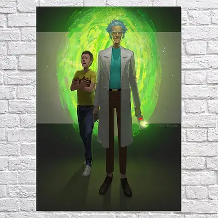 Плакат "Рік та Морті, Rick and Morty", 60×43см, фото 2