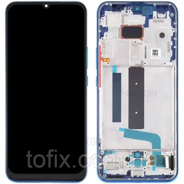 Дисплей Xiaomi Mi 10T Lite 5G/Redmi Note 9 Pro 5G (5600030J1700) модуль в зборі з рамкою, сервісний оригінал, синій