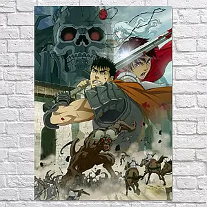 Плакат "Берсерк, Berserk", 60×43см