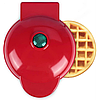 Електрична міні вафельниця Waffle Maker з антипригарним покриттям Червона, фото 4