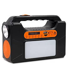 Портативна сонячна станція Easy power EP-393BT овітіння+блютуз +радіо+USB MP3+power bank+лампочки, фото 5