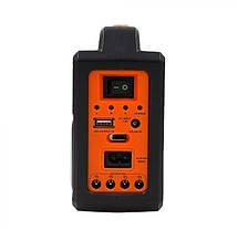 Портативна сонячна станція Easy power EP-393BT овітіння+блютуз +радіо+USB MP3+power bank+лампочки, фото 6