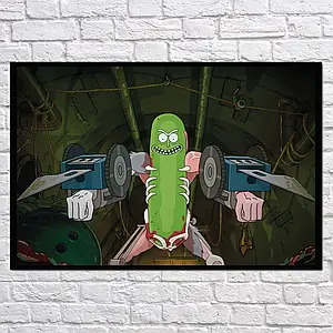 Плакат "Огірок Рік і Морті, Rick and Morty", 40×60см