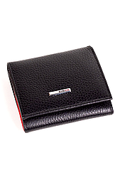 Невеликий жіночий шкіряний гаманець Karya 1203-45/46 чорний