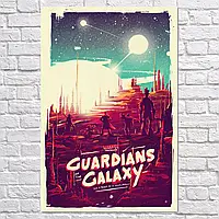 Плакат "Стражи Галактики, Guardians of the Galaxy, A bunch of a-holes", 60×40см