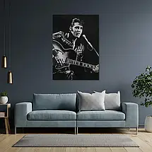 Плакат "Елвіс Преслі з гітарою на концерті, 1977, Elvis Presley", 60×43см, фото 3