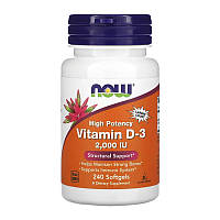 Витамин NOW Vitamin D-3 50 mcg (2000 IU) (240 softgels)