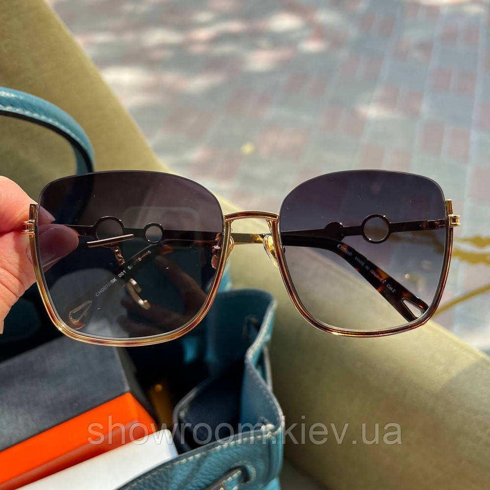 Жіночі сонцезахисні окуляри Chloe 0070 grey Lux
