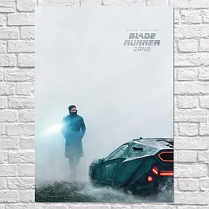 Плакат "Той, хто біжить по лезу 2049, Раян Ґослінґ, Blade Runner 2049 (2017), Gosling", 60×43см