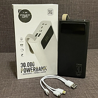 Мощный Повербанк Power Bank POWER WAY TX-30 30000mAh\Портативное зарядное устройство/2xUSB/Внешний аккумулятор