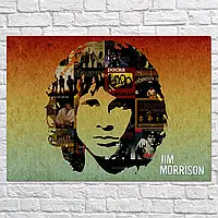 Плакат "Джим Моррисон, The Doors, Jim Morrison", 43×60см