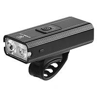 Ліхтар велосипедний на кермо WHEEL UP з індикатором заряду Великий 2 діоди