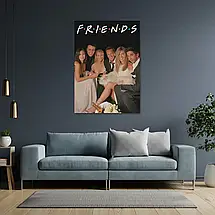 Плакат "Друзі, Friends", 60×43см, фото 3