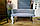 Диван, софа у салон у каретній стяжці на 2 місця з хромованими ніжками., фото 4