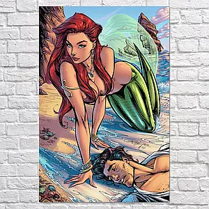 Плакат "Русалочка, Mermaid", 60×40см