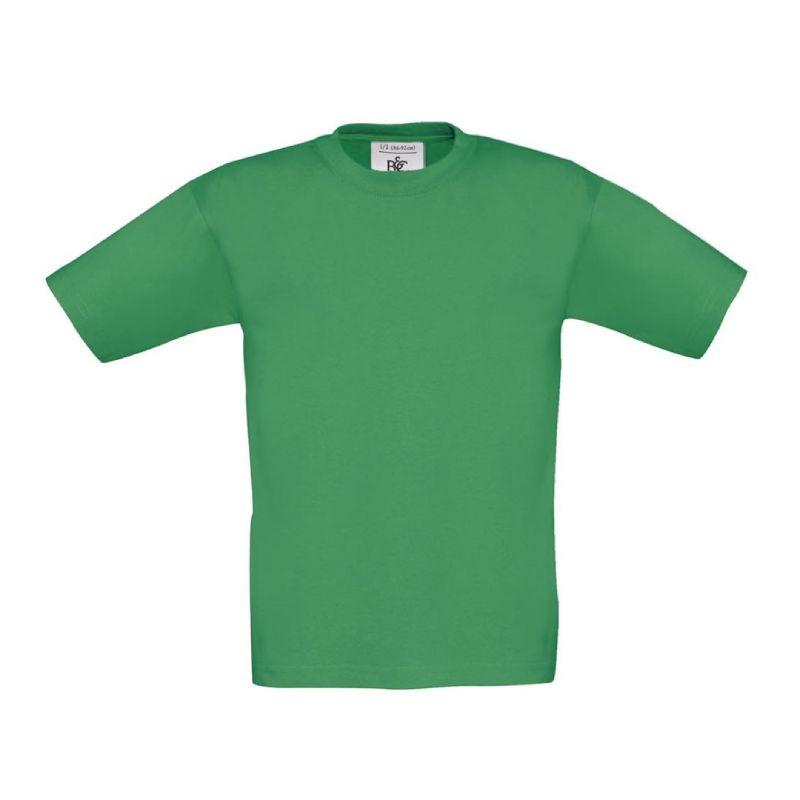 Дитяча футболка B&C Exact 150 зелена - kelly green