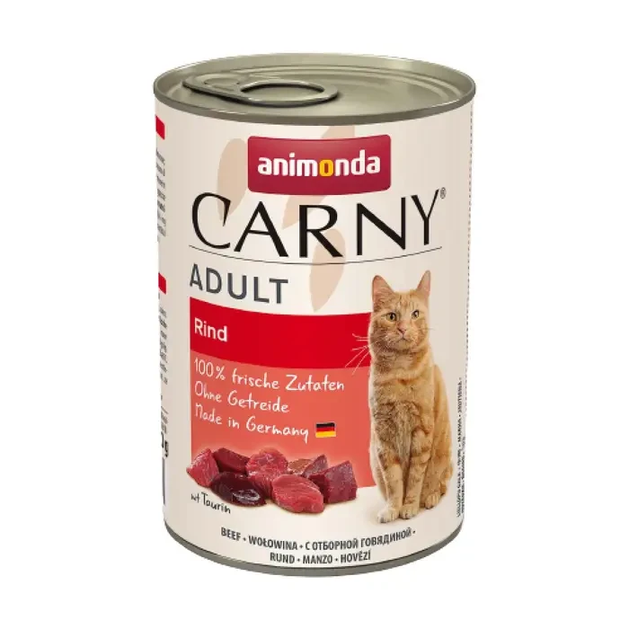 Вологий корм для котів Animonda Carny Adult Beef | 400 г (яловичина)