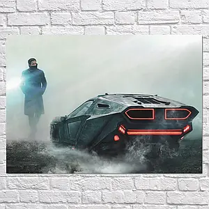 Плакат "Той, хто біжить по лезу 2049, Раян Ґослінґ, Blade Runner 2049 (2017), Gosling", 43×60см