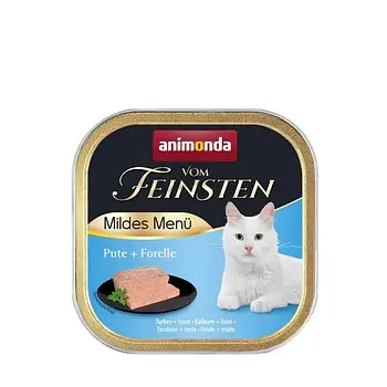 Вологий корм для котів Animonda Vom Feinsten Adult Turkey + Trout | 100 г (індичка та форель)