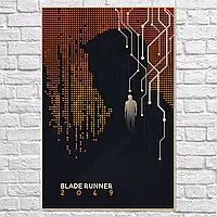 Плакат "Той, хто біжить по лезу 2049, Раян Ґослінґ, Blade Runner 2049 (2017), Gosling", 60×39см