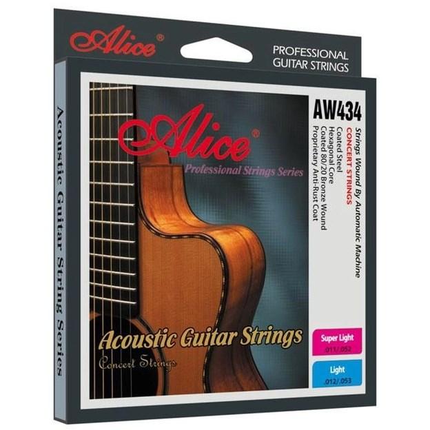 Струни для акустичної гітари Alice AW434 Light .012;.053 (комплект), фото 1