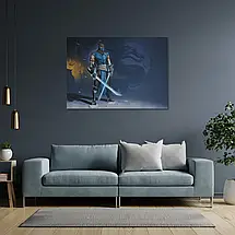 Плакат "Мортал Комбат, Саб-Зіро на снігу, Mortal Kombat, Sub-Zero", 43×60см, фото 3