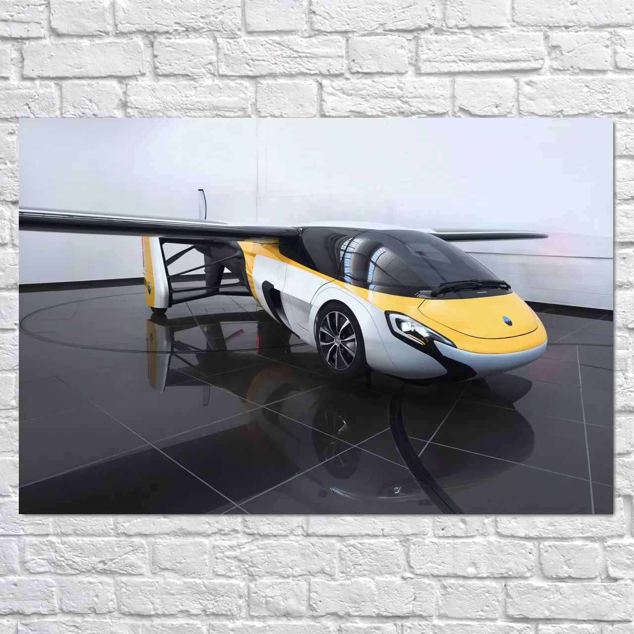 Плакат "Гібридний автомобіль-літак AirCar", 40×60см