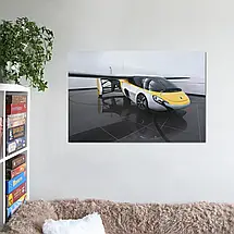 Плакат "Гібридний автомобіль-літак AirCar", 40×60см, фото 2