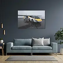 Плакат "Гібридний автомобіль-літак AirCar", 40×60см, фото 3