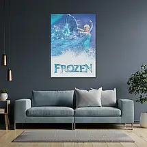 Плакат "Крижане серце, Ельза, Frozen", 60×43см, фото 3