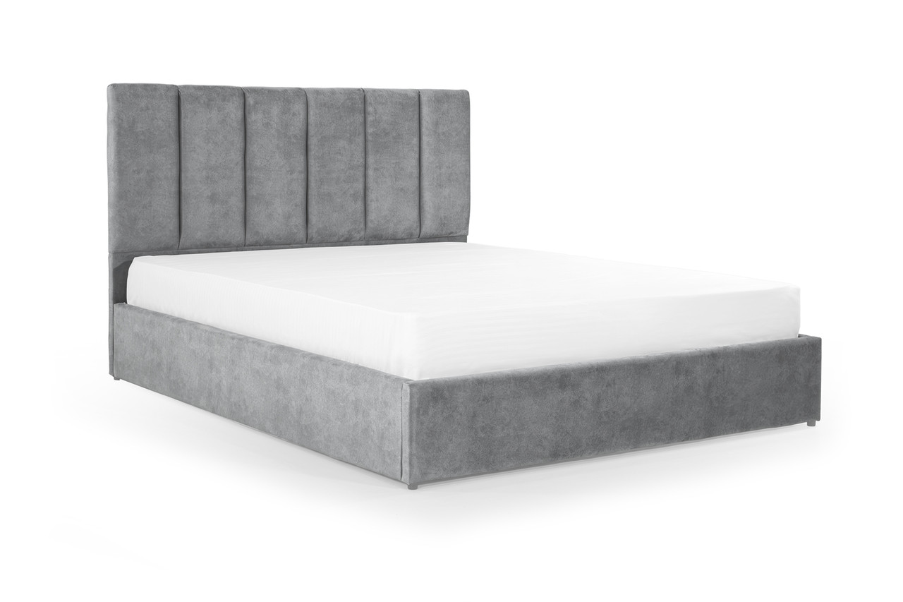 Ліжко Лотос 180х190 (Світло-сірий, ламелі, без підйомного механізму) IMI