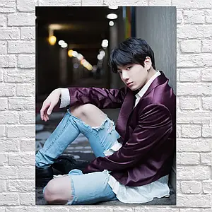 Плакат "БТС, Чон Чонґук, Bangtan Boys, BTS, Jeon Jungkook", 60×43см