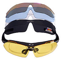 Захисні тактичні окуляри Oakley з поляризацією та змінними лінзами MS-6838