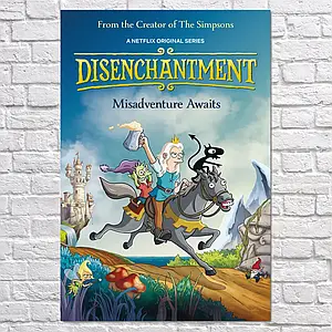 Плакат "Розчарування, серіал, Disenchantment", 60×41см