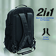Рюкзак на колесах для ноутбука Promate Rover-TR 18" Black (crampack-tr.black), фото 4