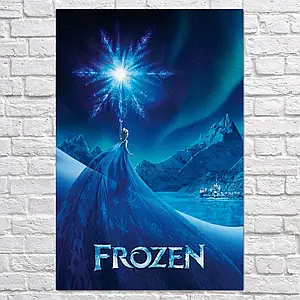 Плакат "Крижане серце, Frozen", 60×43см