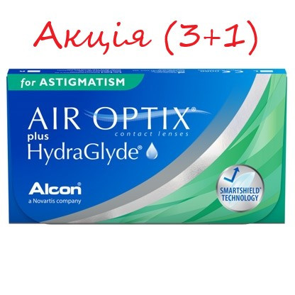 Торичні Контактні лінзи AirOptix plus HydraGlyde for Astigmatism