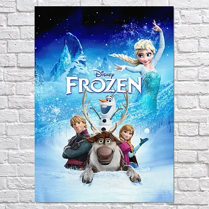 Плакат "Крижане серце, Frozen", 60×43см, фото 2