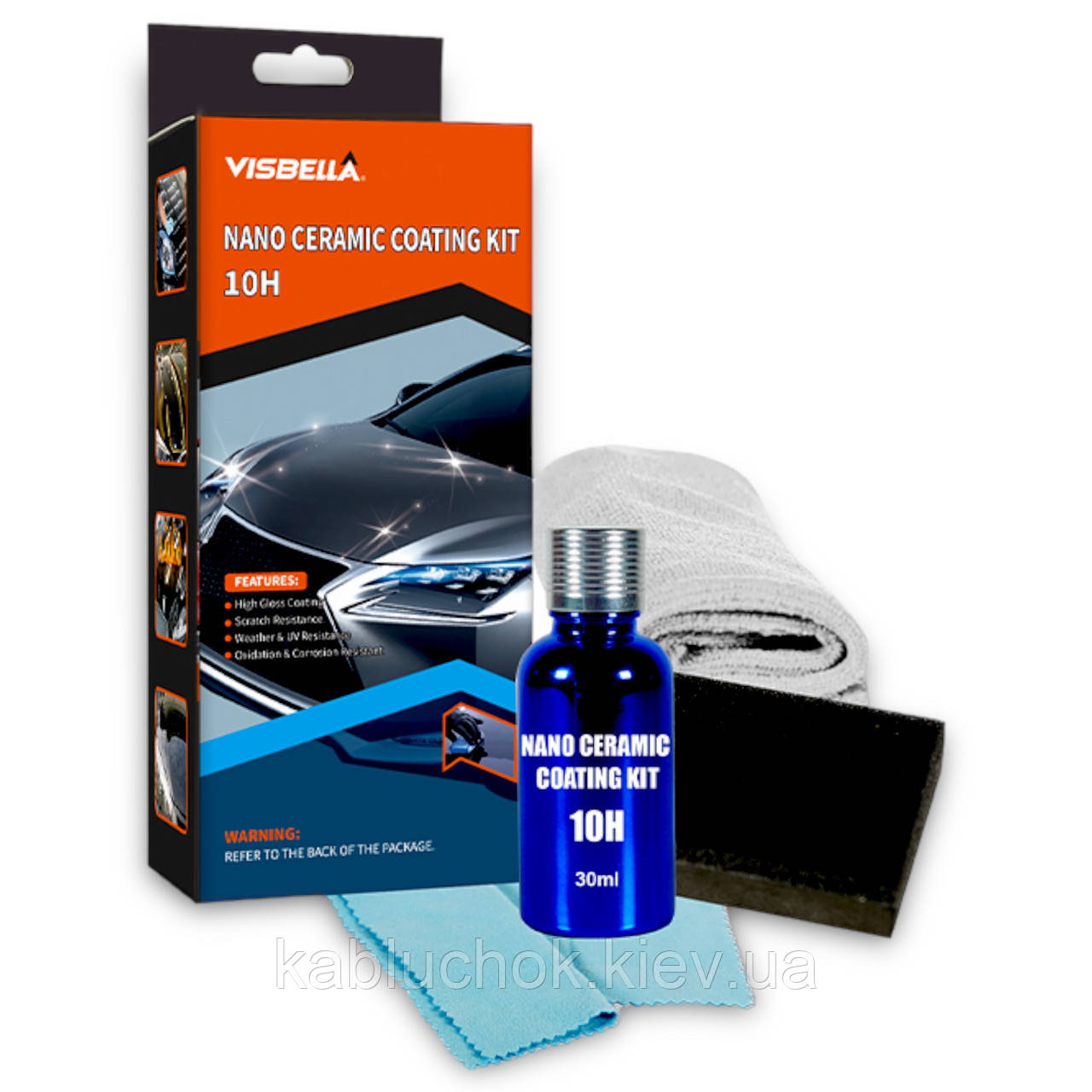 Керамічне захисне покриття для ЛКП автомобіля Visbella Nano Ceramic Coating Kit 10H