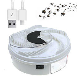 Пастка для комах Electric Fly Trap MOSQUITOES, від USB / Електрична мухоловка / Знищувач комарів