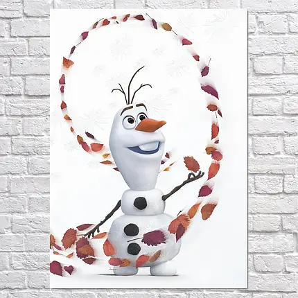 Плакат "Крижане серце 2, Олаф, Frozen 2", 60×43см, фото 2