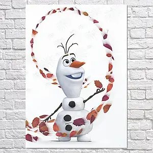 Плакат "Крижане серце 2, Олаф, Frozen 2", 60×43см