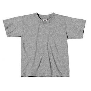 Дитяча футболка B&C Exact 150 сірий меланж - sport grey