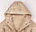 Куртка демісезонна для дівчинки КТ291 плащівка Бембі G00-бежевий 104, фото 3