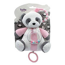 Плюшева іграшка підвіска музична Tulilo Панда pink