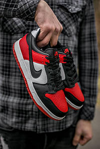 Чоловічі Кросівки Nike SB Dunk Low Black Red 42-43-44-45