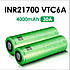 Акумулятор високотоковий Murata VTC6A 4000mAh 3.7v 21700 40А 10C, фото 2