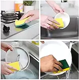 Кухонні губки для посуду / Мочалки для миття посуду 1 шт, фото 2