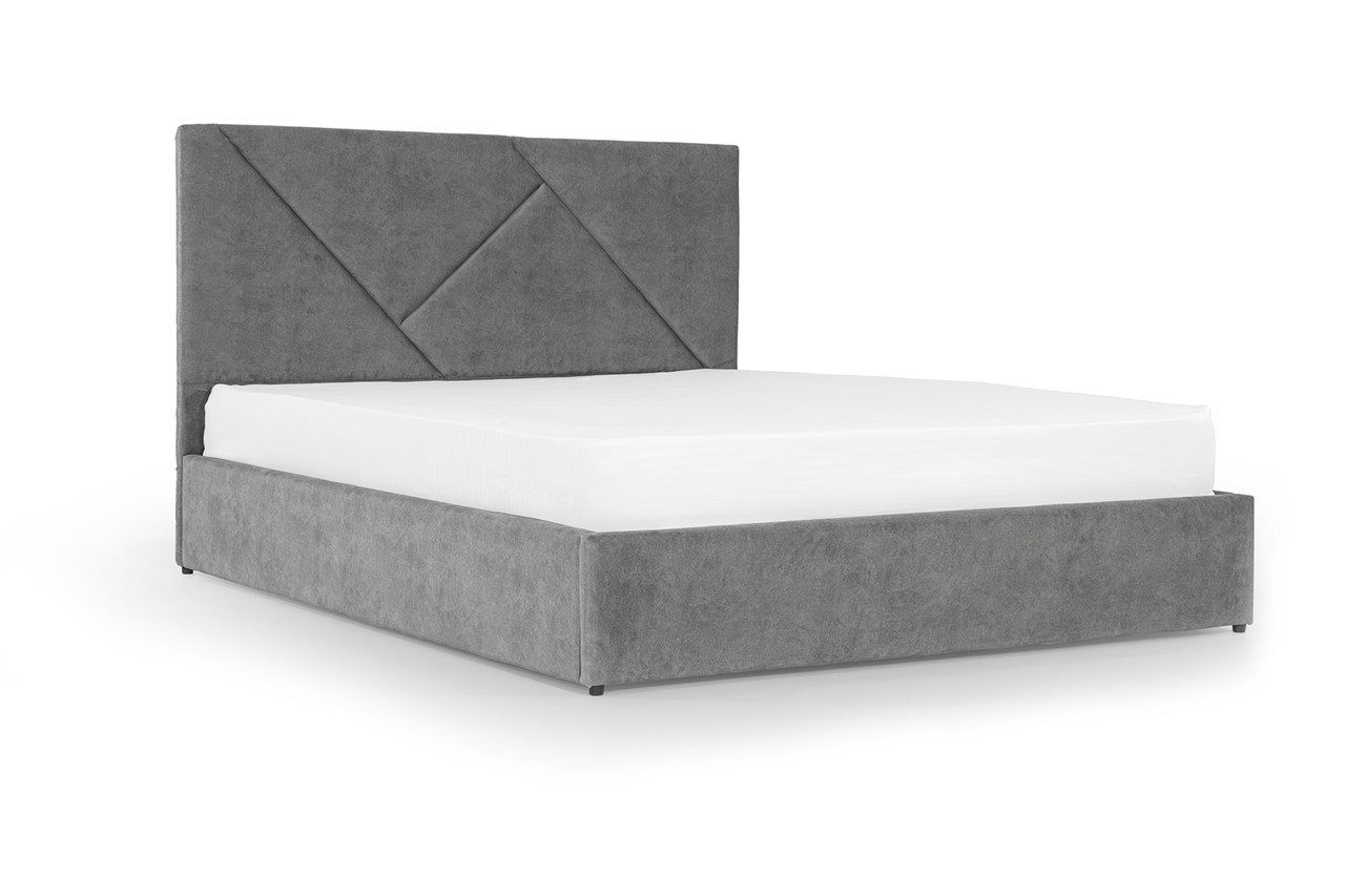 Ліжко Петунія 160х200 (Світло-сірий, ламелі, без підйомного механізму) IMI